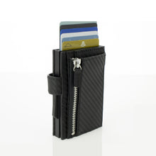 將圖片載入圖庫檢視器 Cascade Zipper Wallet SNAP RFID 安全防盜環扣真皮拉鍊三摺錢包