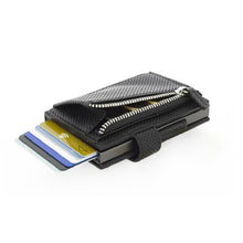 將圖片載入圖庫檢視器 Cascade Zipper Wallet SNAP RFID 安全防盜環扣真皮拉鍊三摺錢包