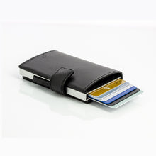 將圖片載入圖庫檢視器 Cascade Wallet SNAP RFID 安全防盜環扣真皮三摺錢包
